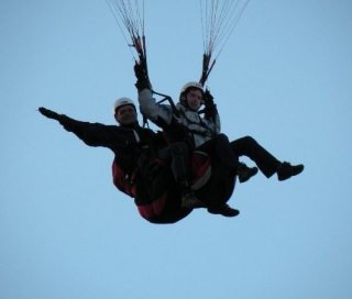 Parapenle en las Costas de Armour 